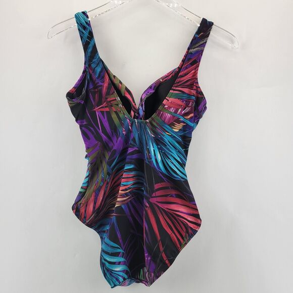 Miraclesuit One Piece Swimsuit Womens 8 Revele Jungle Pattern Colorful Underwire - Picture 5 of 9